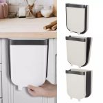 Cos de gunoi pliabil, suspendat pentru bucatarie, culoare Gri, capacitate 8 litri - imagine 7