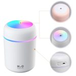Umidificator - Difuzor Aromaterapie cu ultrasunete pentru casa sau masina, iluminare LED, carcasa culoare alba, AVX-AG354F - imagine 4
