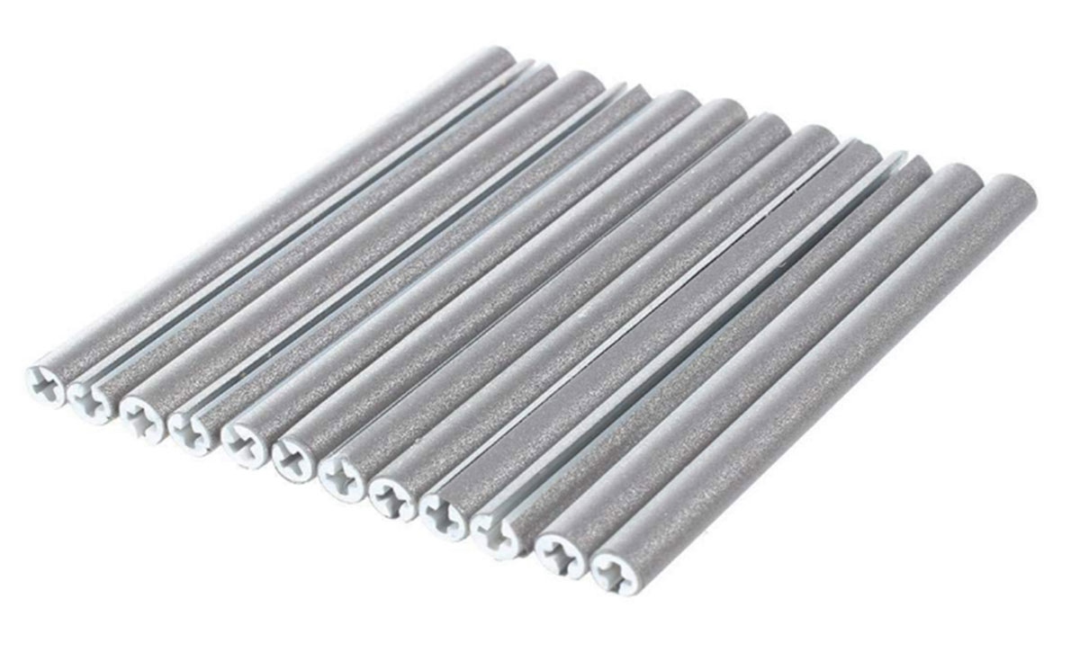 AG402_ag402_02.jpg Set 12 ornamente din material reflectorizant pentru spite bicicleta, culoare gri - argintiu - imagine 1