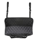 Organizator scaun auto de tip sacosa, 27 x 39cm, culoare neagra - imagine 3