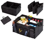 Organizator portbagaj auto cu 9 buzunare, 55 x 38 x 26cm, culoare neagra - imagine 3