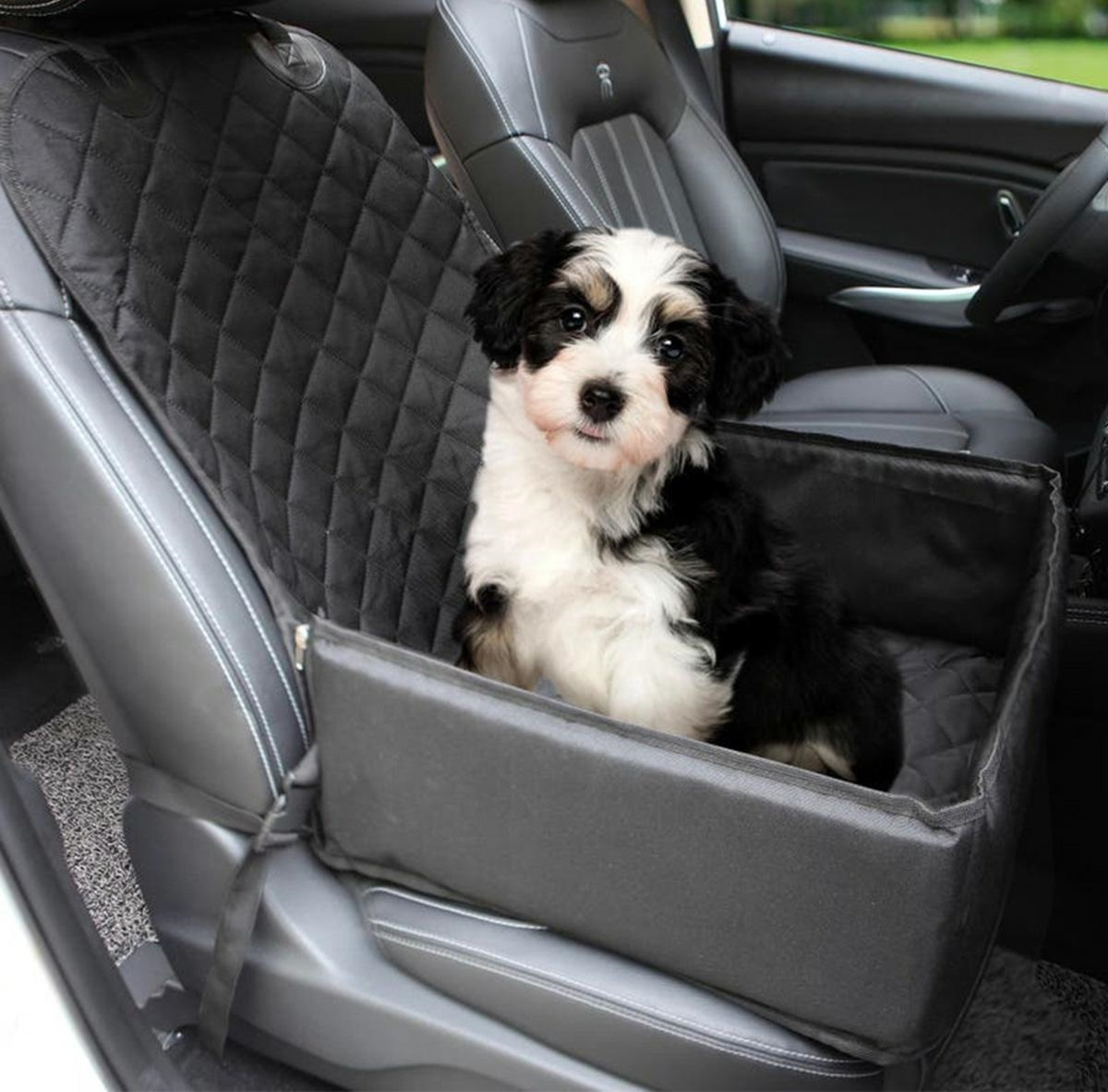 AG447F_ag447f_06.jpg Scaun Auto pentru transport Caine sau Pisica, 50 x 45cm, culoare neagra - imagine 1