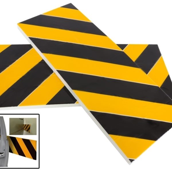 Set 2 placi de protectie coliziune portiera auto pentru garaje sau parcari, 50 x 20 cm