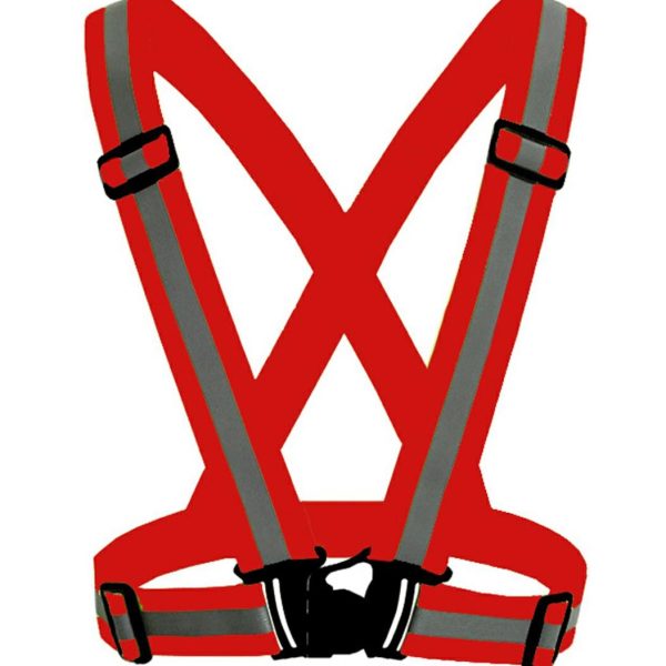 Ham bretele reflectorizante, culoare Rosie