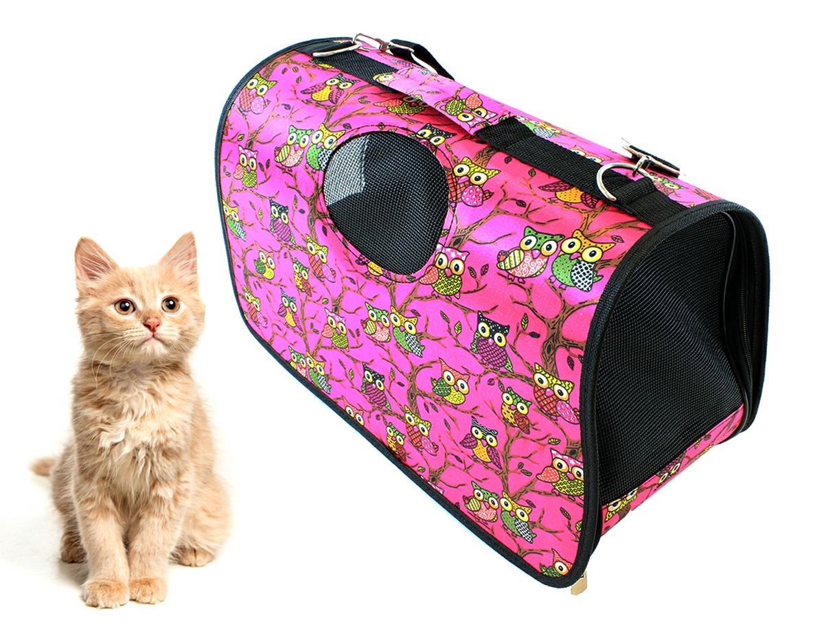 AG644D_ag644d_21.jpg Geanta de Transport pentru Caine sau Pisica ROZ AG644D - imagine 1
