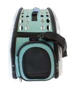 Geanta de Transport pentru Caine sau Pisica ALBASTRU - TRANSPARENT AG644M - imagine 4