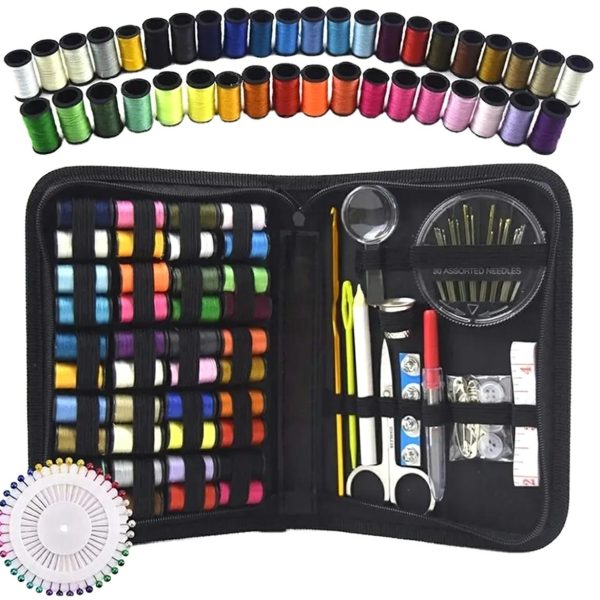 Set 129 piese pentru croitorie in husa eleganta, un cadou perfect pentru pasionații de croitorie