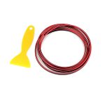 Banda decor interior crom TUNING, 5m, ROSU - imagine 5