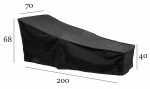 Husa impermeabila pentru sezlong gradina, 200 x 70 cm - imagine 3
