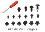Set 625 clipsuri auto universale pentru montaj cu extractor inclus - imagine 3