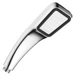 Para de dus eleganta, forma trapezoidala, cromata, pentru furtun de duș standard, filet de 1/2 inchi - imagine 4