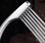 Para de dus eleganta, forma trapezoidala, cromata, pentru furtun de duș standard, filet de 1/2 inchi - imagine 2