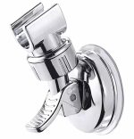 Suport pentru para de dus, montaj rapid cu ventuza, material ABS, finisaj cromat - imagine 2