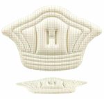 Set 10 buc. (5 seturi) de pernite protectie calcaie pentru incaltaminte, autoadezive, din spuma moale si material textil, culoare CREM - imagine 2