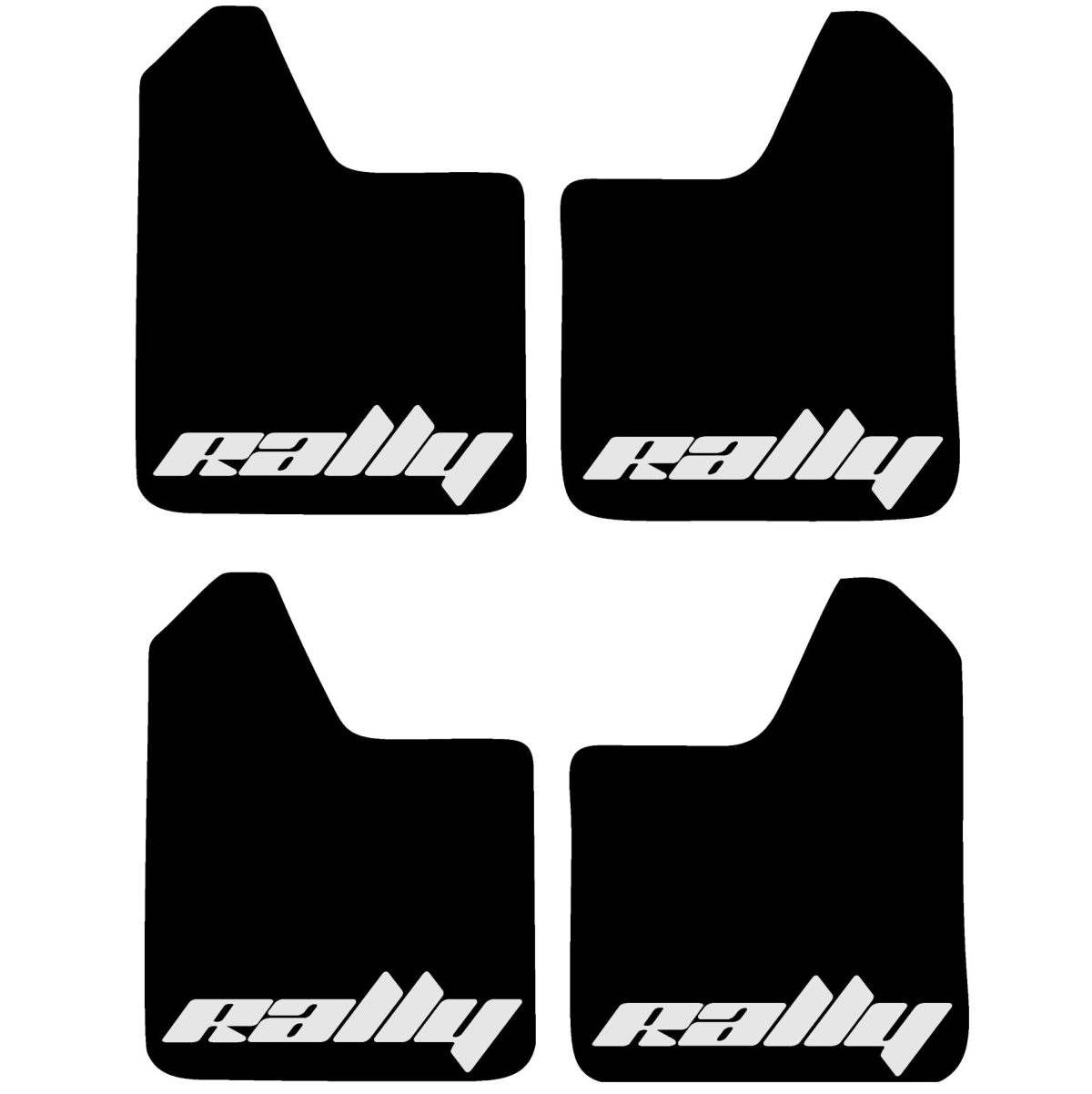 Set 4 Aparatori Noroi SPORT din cauciuc pentru autoturisme, universale, model Rally, dimensiune 30 x 23cm - imagine 2