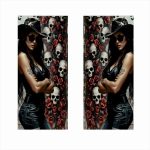 Set 2 stickere decorative pentru stalpii usilor, print autoadeziv de inalta rezolutie, dimensine 2 buc x 50 x 22 cm , cod: AVX-SSU-09 - imagine 2