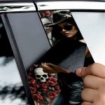 Set 2 stickere decorative pentru stalpii usilor, print autoadeziv de inalta rezolutie, dimensine 2 buc x 50 x 22 cm , cod: AVX-SSU-09 - imagine 3