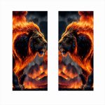 Set 2 stickere decorative pentru stalpii usilor, print autoadeziv de inalta rezolutie, dimensine 2 buc x 50 x 22 cm , cod: AVX-SSU-11 - imagine 2