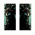 Set 2 stickere decorative pentru stalpii usilor, print autoadeziv de inalta rezolutie, dimensine 2 buc x 50 x 22 cm , cod: AVX-SSU-13 - imagine 2