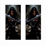 Set 2 stickere decorative pentru stalpii usilor, print autoadeziv de inalta rezolutie, dimensine 2 buc x 50 x 22 cm , cod: AVX-SSU-15 - imagine 2