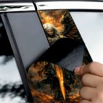 Set 2 stickere decorative pentru stalpii usilor, print autoadeziv de inalta rezolutie, dimensine 2 buc x 50 x 22 cm , cod: AVX-SSU-22 - imagine 3