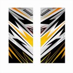 Set 2 stickere decorative pentru stalpii usilor, print autoadeziv de inalta rezolutie, dimensine 2 buc x 50 x 22 cm , cod: AVX-SSU-24 - imagine 2