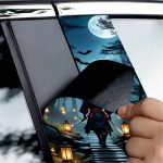 Set 2 stickere decorative pentru stalpii usilor, print autoadeziv de inalta rezolutie, dimensine 2 buc x 50 x 22 cm , cod: AVX-SSU-26 - imagine 3