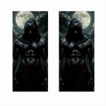 Set 2 stickere decorative pentru stalpii usilor, print autoadeziv de inalta rezolutie, dimensine 2 buc x 50 x 22 cm , cod: AVX-SSU-27 - imagine 2