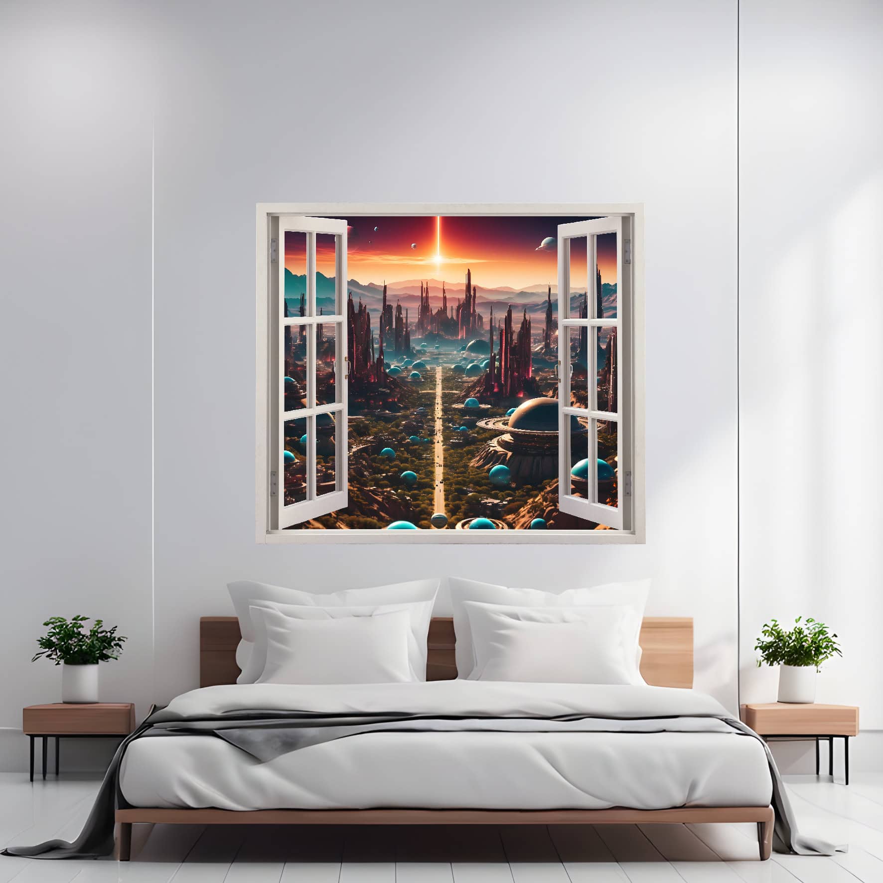 AW-02B.jpg Folie imprimata color pentru decor perete locuinta, dimensiune 125 x 110cm, model: VIEW TO HAVEN 02 - imagine 1