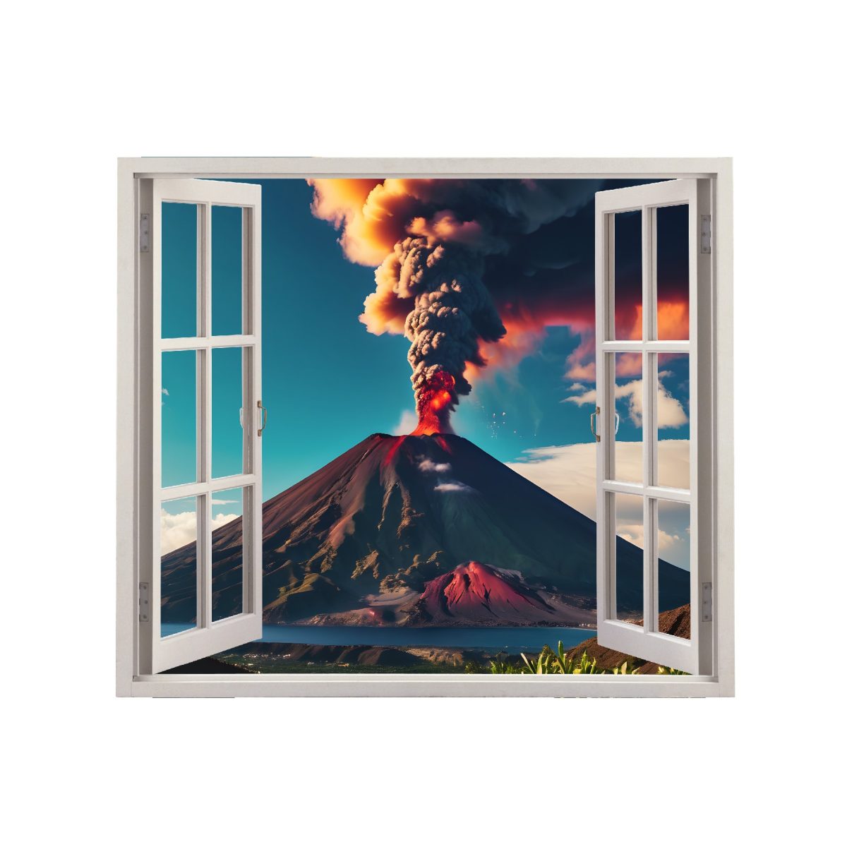 Folie imprimata color pentru decor perete locuinta, dimensiune 125 x 110cm, model: VIEW TO HAVEN 11 - imagine 2