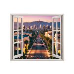 Folie imprimata color pentru decor perete locuinta, dimensiune 125 x 110cm, model: VIEW TO HAVEN 16 - imagine 2