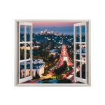 Folie imprimata color pentru decor perete locuinta, dimensiune 125 x 110cm, model: VIEW TO HAVEN 17 - imagine 2