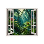 Folie imprimata color pentru decor perete locuinta, dimensiune 125 x 110cm, model: VIEW TO HAVEN 21 - imagine 2