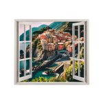 Folie imprimata color pentru decor perete locuinta, dimensiune 125 x 110cm, model: VIEW TO HAVEN 23 - imagine 2