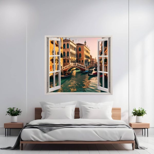 Folie imprimata color pentru decor perete locuinta, dimensiune 125 x 110cm, model: VIEW TO HAVEN 28