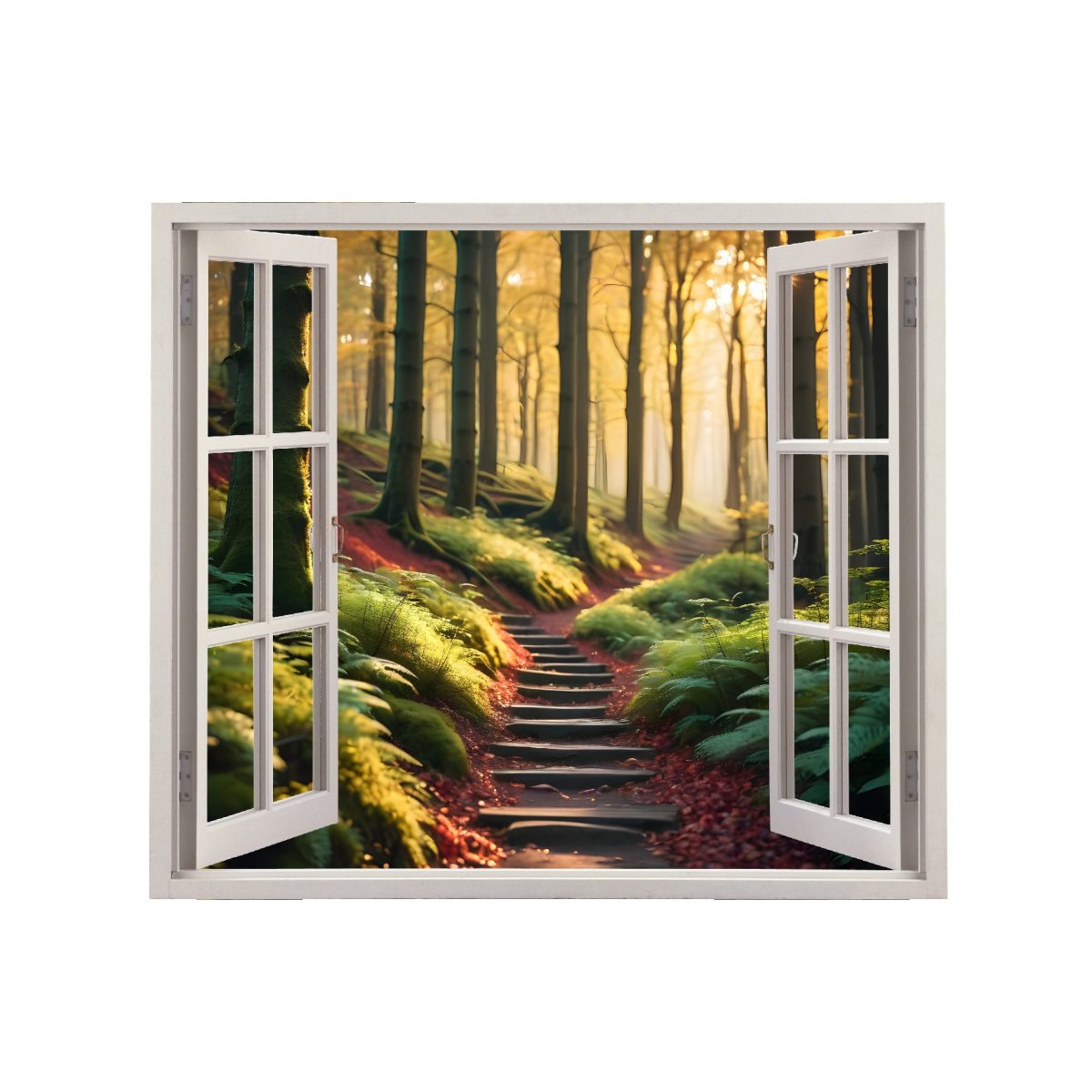 Folie imprimata color pentru decor perete locuinta, dimensiune 125 x 110cm, model: VIEW TO HAVEN 37 - imagine 2