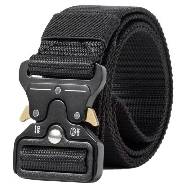 Curea Tactica pentru pantaloni, culoare Neagra cu catarama Neagra