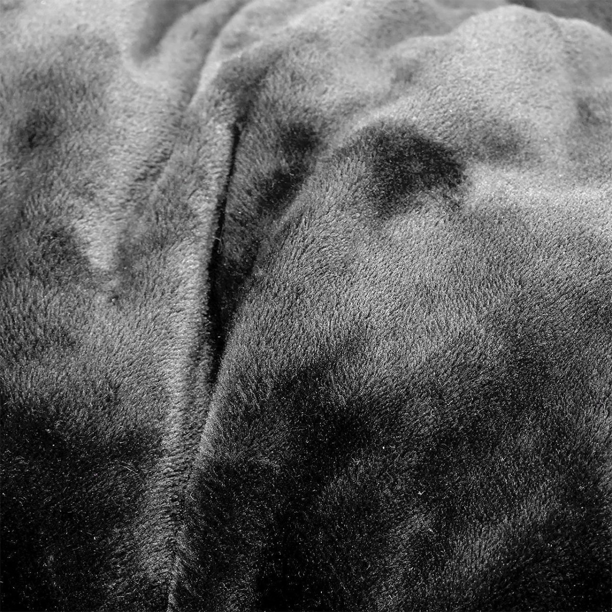 Culcus moale cu perna, pentru caine/pisica, culoare negru, impermeabil, baza antiderapanta, 50 cm - imagine 5