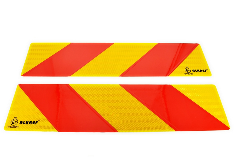 DSC_0741.jpg Set placute reflectorizante pentru camioane "VEHICUL SCURT" PREMIUM, AVX-T1039100 - imagine 1