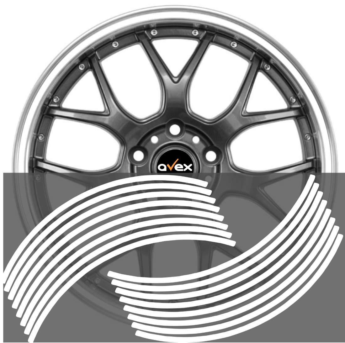 Dungi-Jante-new-alb.jpg Set 16 inele din autocolant pentru jante culoare Alb Lucios - imagine 1