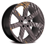 Set 4 Folii Imprimate Outdoor cu EcoSolvent, autoadezive, pentru decorarea jantelor auto, dimetru 60 cm, model FJT-03 - imagine 3