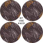 Set 4 Folii Imprimate Outdoor cu EcoSolvent, autoadezive, pentru decorarea jantelor auto, dimetru 60 cm, model FJT-03 - imagine 2