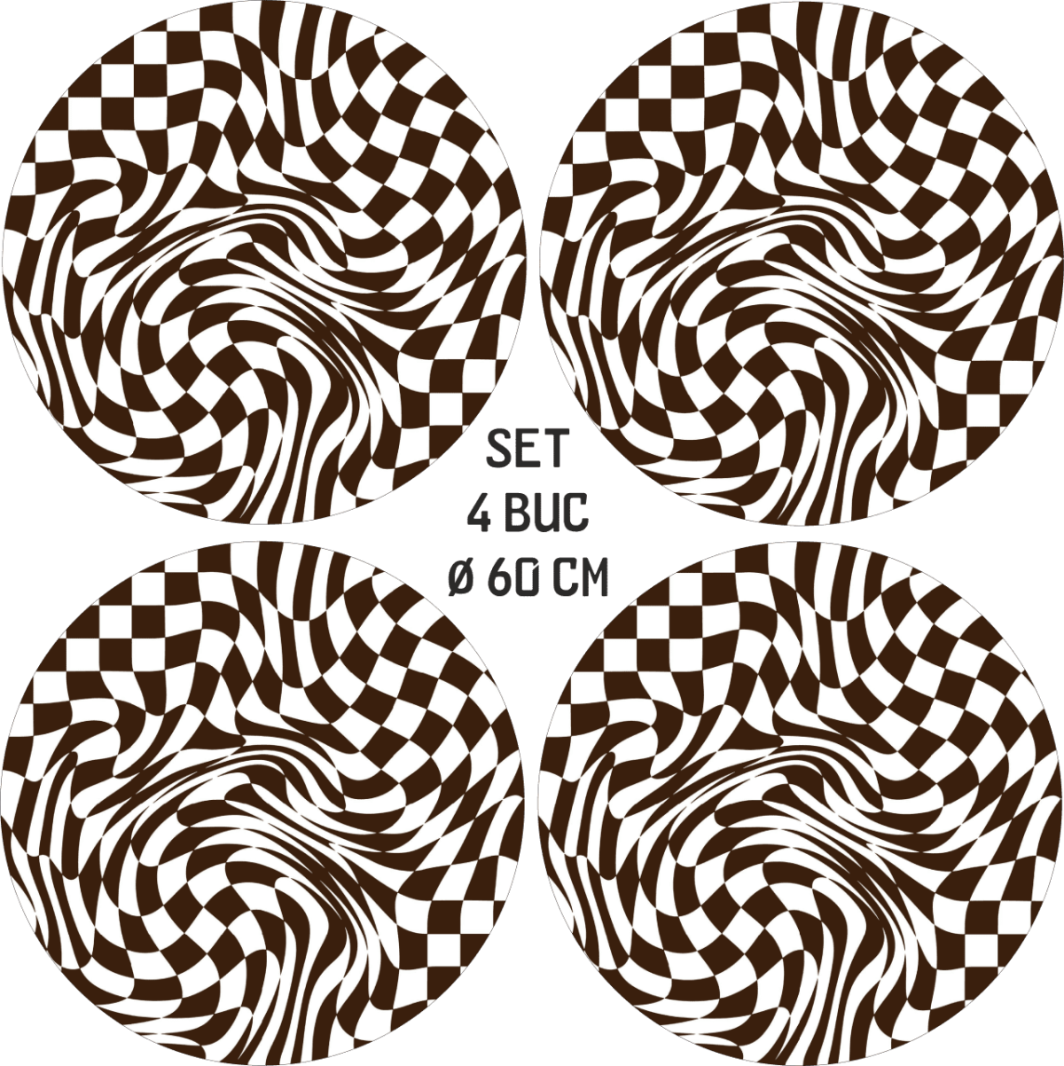 Set 4 Folii Imprimate Outdoor cu EcoSolvent, autoadezive, pentru decorarea jantelor auto, dimetru 60 cm, model FJT-04 - imagine 4