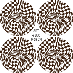 Set 4 Folii Imprimate Outdoor cu EcoSolvent, autoadezive, pentru decorarea jantelor auto, dimetru 60 cm, model FJT-04 - imagine 4