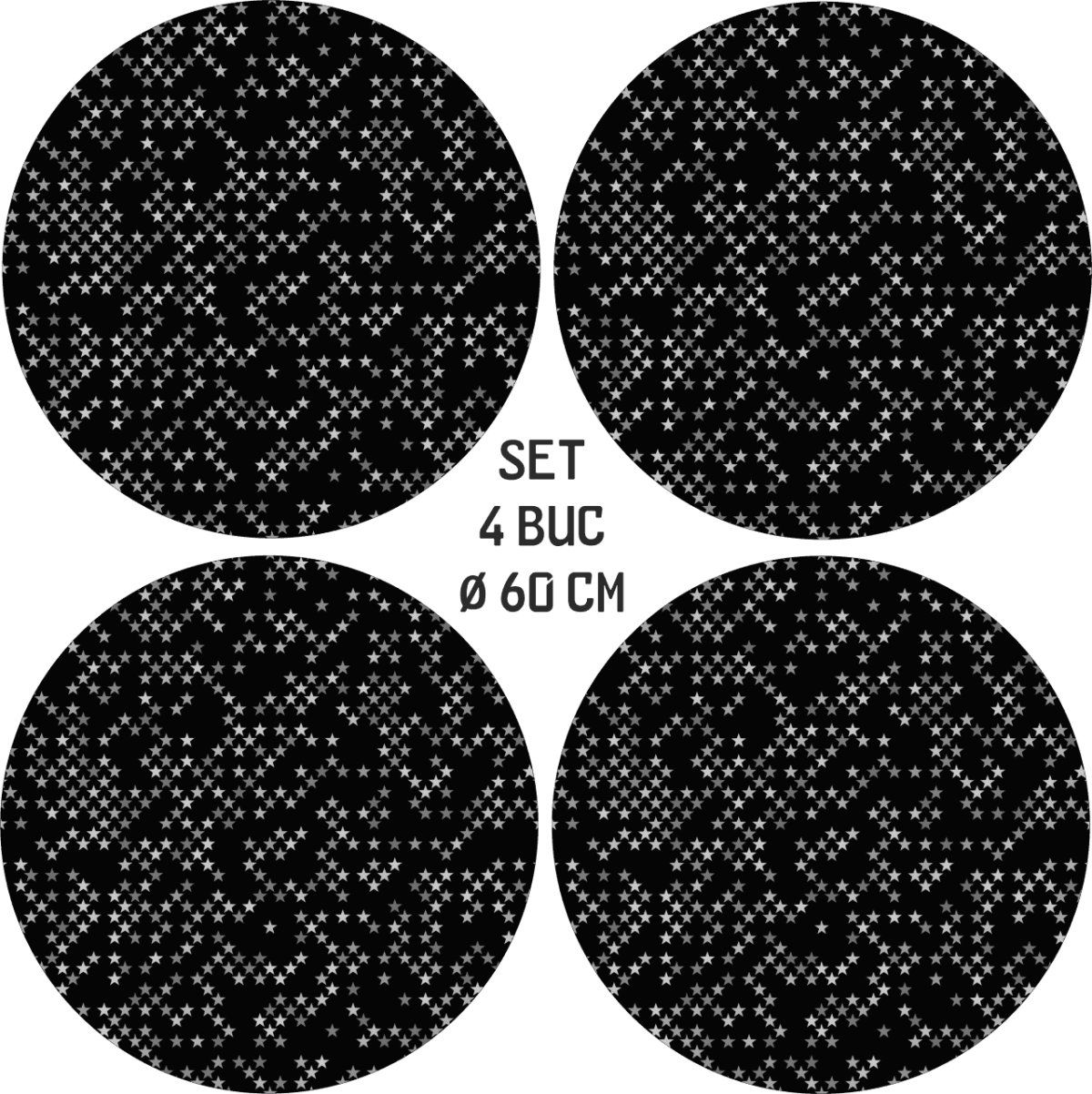 Set 4 Folii Imprimate Outdoor cu EcoSolvent, autoadezive, pentru decorarea jantelor auto, dimetru 60 cm, model FJT-06 - imagine 4