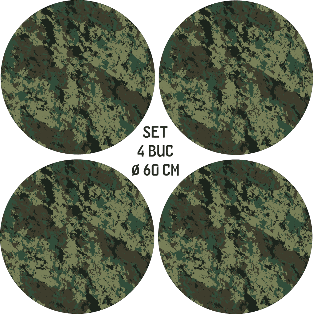 Set 4 Folii Imprimate Outdoor cu EcoSolvent, autoadezive, pentru decorarea jantelor auto, dimetru 60 cm, model FJT-07 - imagine 4