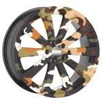 Set 4 Folii Imprimate Outdoor cu EcoSolvent, autoadezive, pentru decorarea jantelor auto, dimetru 60 cm, model FJT-10 - imagine 2