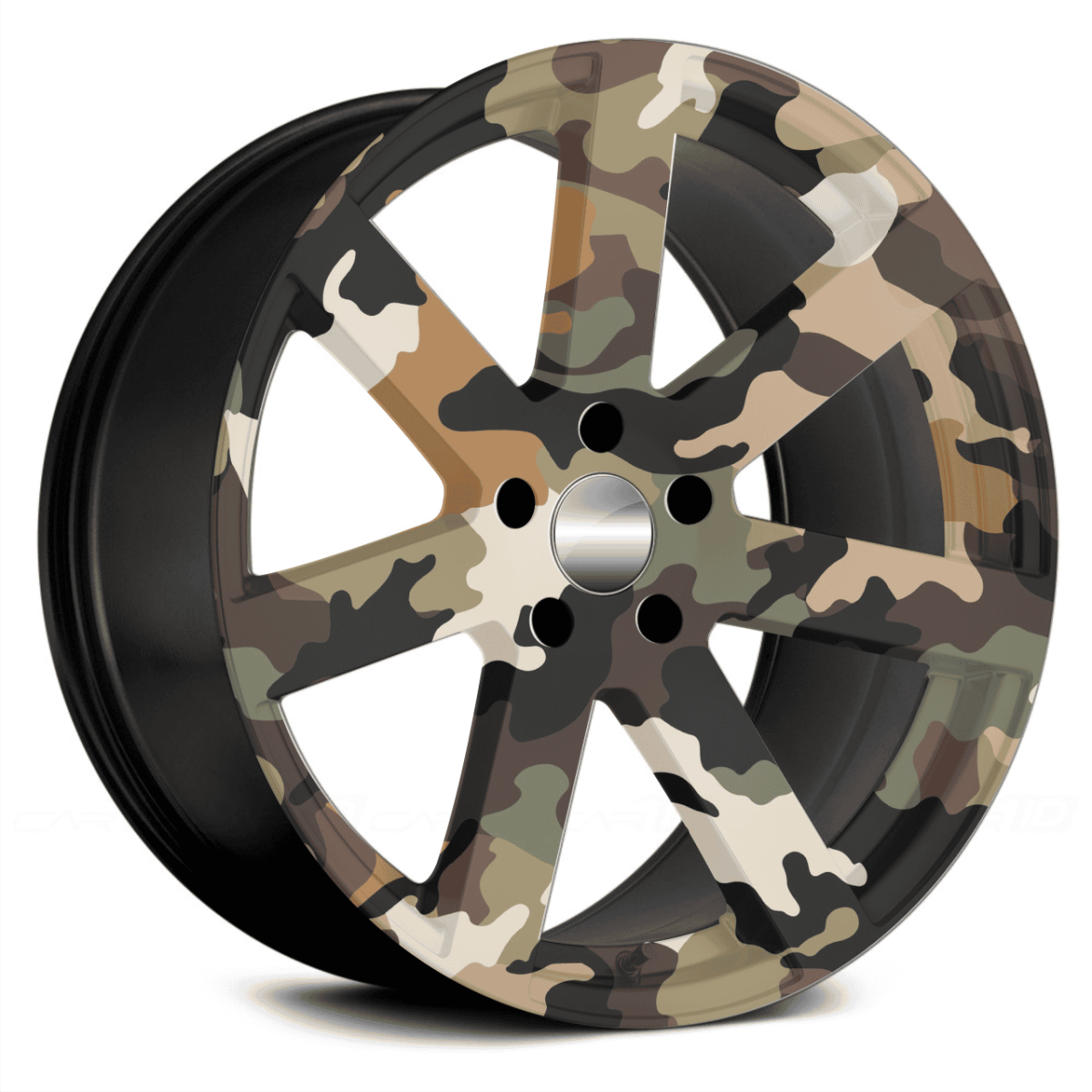 Set 4 Folii Imprimate Outdoor cu EcoSolvent, autoadezive, pentru decorarea jantelor auto, dimetru 60 cm, model FJT-10 - imagine 3