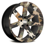 Set 4 Folii Imprimate Outdoor cu EcoSolvent, autoadezive, pentru decorarea jantelor auto, dimetru 60 cm, model FJT-10 - imagine 3