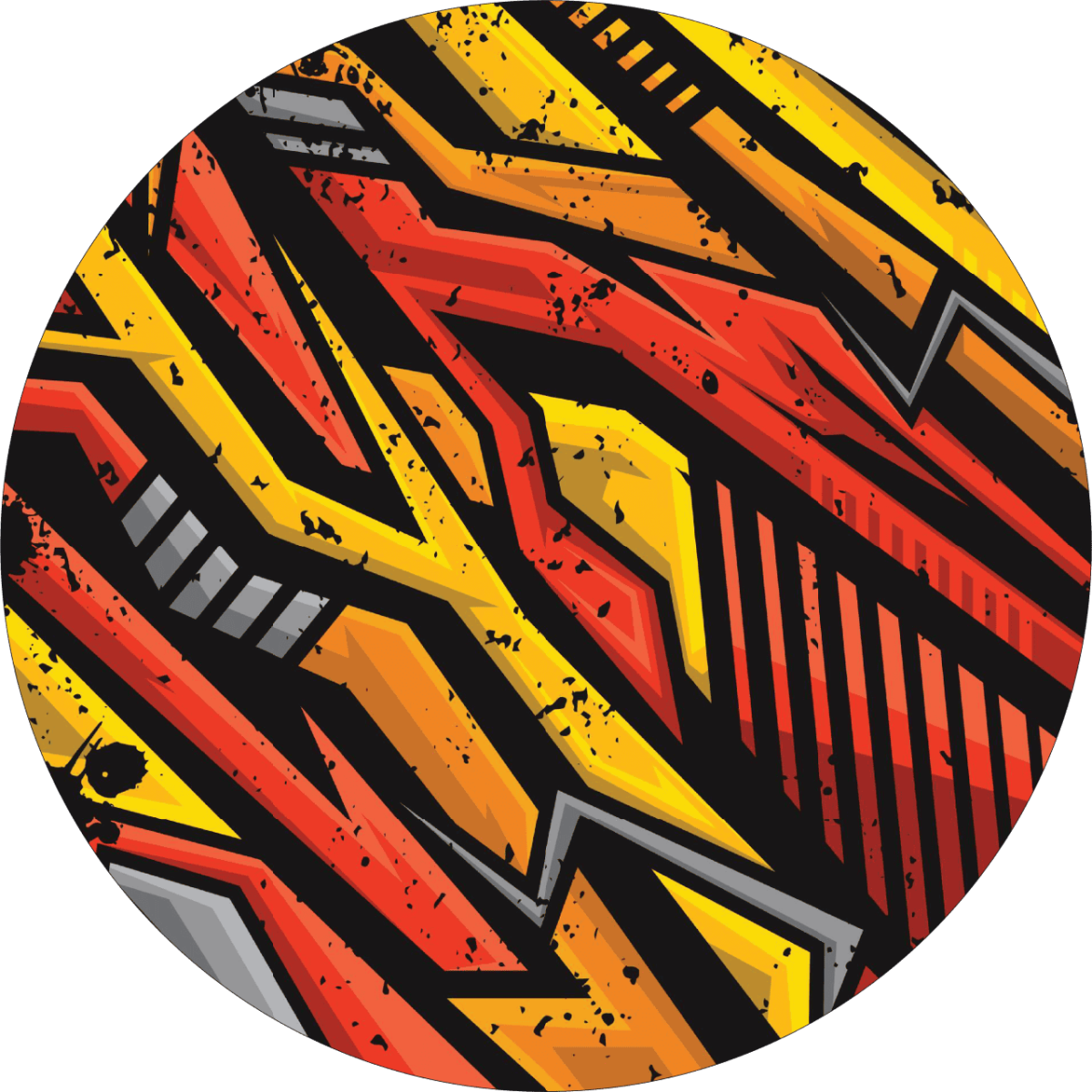 Set 4 Folii Imprimate Outdoor cu EcoSolvent, autoadezive, pentru decorarea jantelor auto, dimetru 60 cm, model FJT-13 - imagine 5